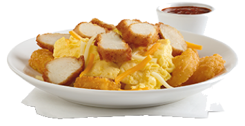 Hash Brown Scramble Bowl w/ Nuggets - no hash browns