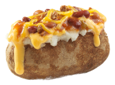 Chili & Cheese Baked Potato