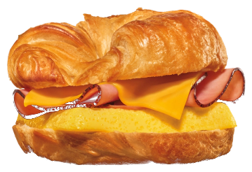 Ham, Egg, & Cheese Croissan'wich