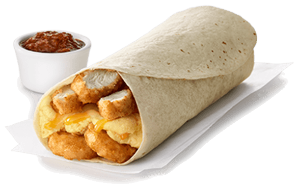 Hash Brown Scramble Burrito w/ No Meat - no hash browns