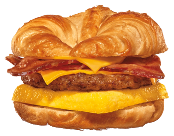 Bacon, Sausage, Egg, & Cheese Croissan'wich